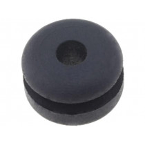 61713520; Grommet; Ømount.hole: 7mm; Øhole: 3mm; caoutchouc; -30÷90°C; black; LAPP KABEL
