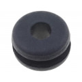 61713530; Grommet; Ømount.hole: 8mm; Øhole: 4mm; caoutchouc; -30÷90°C; black; LAPP KABEL