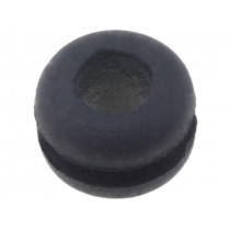 61713540; Grommet; Ømount.hole: 7mm; Øhole: 5mm; caoutchouc; -30÷90°C; black; LAPP KABEL