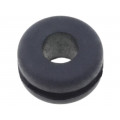 61713560; Grommet; Ømount.hole: 12mm; Øhole: 7mm; caoutchouc; -30÷90°C; black; LAPP KABEL