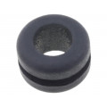 61713570; Grommet; Ømount.hole: 11mm; Øhole: 8mm; caoutchouc; -30÷90°C; black; LAPP KABEL