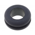 61713580; Grommet; Ømount.hole: 11mm; Øhole: 9mm; caoutchouc; -30÷90°C; black; LAPP KABEL