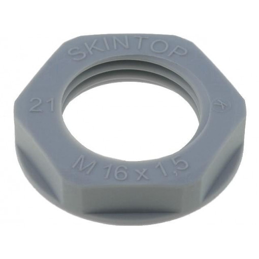 53119010; Nut; M16; polyamide; UL94V-2; 22mm; grey; -20÷100°C; Thread: metric; LAPP KABEL