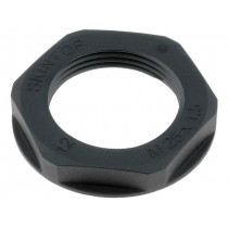 53119130; Nut; M25; polyamide; UL94V-2; 34mm; black; -20÷100°C; Thread: metric; LAPP KABEL 53119130; Nut; M25; polyamide; UL94V-2; 34mm; black; -20÷100°C; Thread: metric; LAPP KABEL