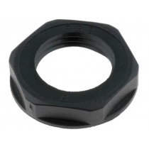 53019210; Nut; PG9; polyamide; UL94V-2; 22mm; black; -20÷100°C; Thread: PG; LAPP KABEL