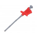 SKPS 6780 NI/RT; Clip-on probe; crocodile; 6A; red; Plating: nickel plated; 4mm; SCHÜTZINGER