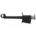 SKP S8341 NI/SW; Clip-on probe; hook type; 20A; black; Plating: nickel plated; 4mm; SCHÜTZINGER