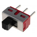 SL19-121; Switch: slide; Pos: 2; SPDT; 3A/250VAC; 6A/28VDC; ON-ON; -20÷85°C; CANAL ELECTRONIC