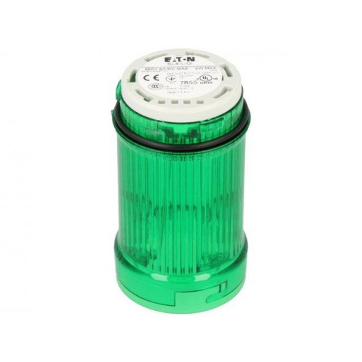 SL4-L-G; Signaller: lighting; bulb BA15D; green; Usup: 0÷250VDC; IP66; EATON ELECTRIC