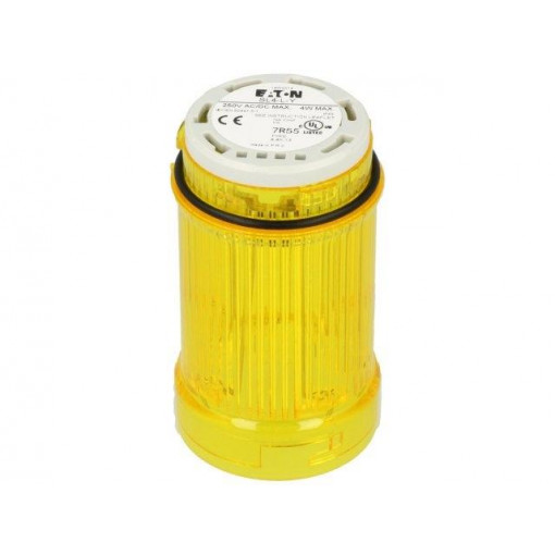 SL4-L-Y; Signaller: lighting; bulb BA15D; yellow; Usup: 0÷250VDC; IP66; EATON ELECTRIC