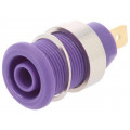 23.3000-26; Socket; 4mm banana; 24A; 1kV; Cutout: Ø12.2mm; violet; gold-plated; STÄUBLI