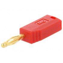 22.2616-22; Plug; 2mm banana; 10A; 60V; red; Plating: gold-plated; 0.5mm2; STÄUBLI 22.2616-22; Plug; 2mm banana; 10A; 60V; red; Plating: gold-plated; 0.5mm2; STÄUBLI