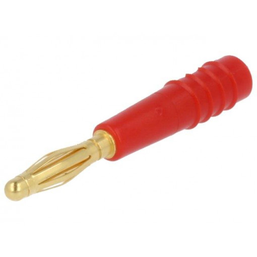 22.2618-22; Plug; 2mm banana; 10A; 60V; red; Plating: gold-plated; 0.5mm2; STÄUBLI 22.2618-22; Plug; 2mm banana; 10A; 60V; red; Plating: gold-plated; 0.5mm2; STÄUBLI