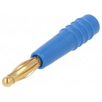 22.2618-23; Plug; 2mm banana; 10A; 60V; blue; Plating: gold-plated; 0.5mm2; STÄUBLI 22.2618-23; Plug; 2mm banana; 10A; 60V; blue; Plating: gold-plated; 0.5mm2; STÄUBLI