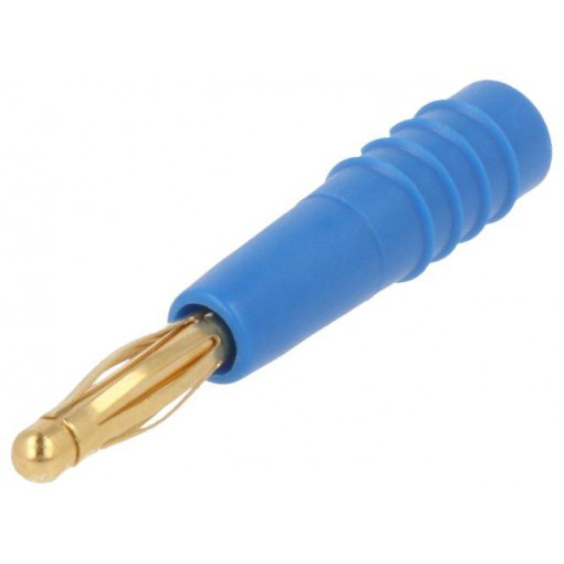 22.2618-23; Plug; 2mm banana; 10A; 60V; blue; Plating: gold-plated; 0.5mm2; STÄUBLI 22.2618-23; Plug; 2mm banana; 10A; 60V; blue; Plating: gold-plated; 0.5mm2; STÄUBLI