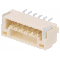 SM06B-GHS-TB; Socket; wire-board; male; GH; 1.25mm; PIN: 6; SMT; 50V; 1A; vertical; JST