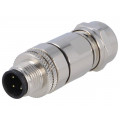 SM12-CVC-A4M-1B9; Plug; M12; PIN: 4; male; A code-DeviceNet / CANopen; for cable; DEGSON ELECTRONICS