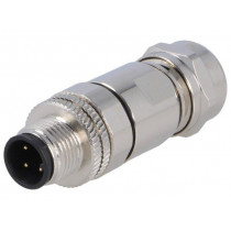 SM12-CVC-A4M-1B9; Plug; M12; PIN: 4; male; A code-DeviceNet / CANopen; for cable; DEGSON ELECTRONICS