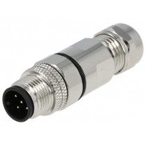 PASH-M12A-05P-MM-SL7001-00A(H); Plug; M12; PIN: 5; male; A code-DeviceNet / CANopen; for cable; DEGSON ELECTRONICS