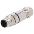 SM12-CVC-A8M-1B7; Plug; M12; PIN: 8; male; A code-DeviceNet / CANopen; for cable; DEGSON ELECTRONICS