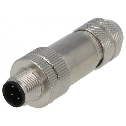 SM12-CVZ-D4Q-1; Plug; M12; PIN: 4; male; D code-Ethernet; for cable; screw terminal; DEGSON ELECTRONICS