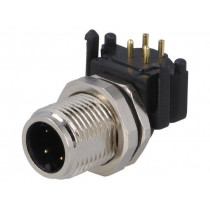 SR-M12A-04P-MM-SF7003-00A(H); Socket; M12; PIN: 4; male; A code-DeviceNet / CANopen; THT; 250V; 4A; DEGSON ELECTRONICS