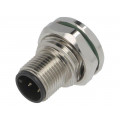 SP-M12A-04P-MM-SF8002-00A(H); Socket; M12; PIN: 4; male; A code-DeviceNet / CANopen; THT; 250V; 4A; DEGSON ELECTRONICS