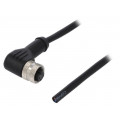 PM-M12D-04P-FF-SR7A01-00B(H); Plug; M12; PIN: 4; female; D code-Ethernet; IP65/IP67; 250V; 4A; 1m; DEGSON ELECTRONICS