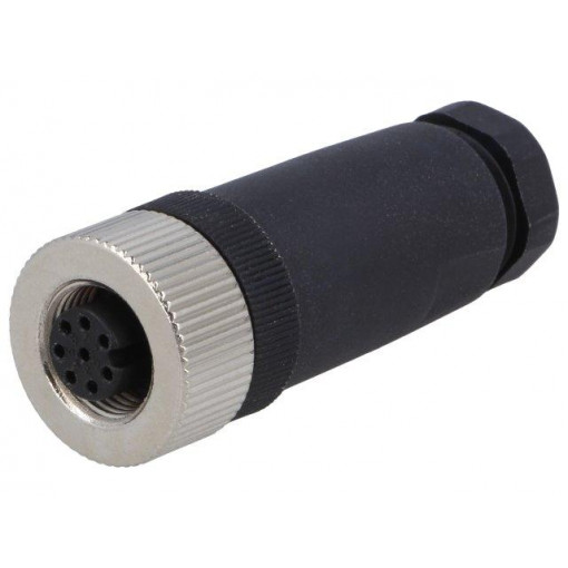 PB-M12A-08P-FF-SL7001-00AH; Plug; M12; PIN: 8; female; A code-DeviceNet / CANopen; for cable; DEGSON ELECTRONICS