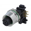 SR-M12A-08P-FF-SF7003-00A(H); Socket; M12; PIN: 8; female; A code-DeviceNet / CANopen; THT; 30V; DEGSON ELECTRONICS