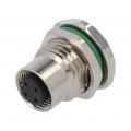 SP-M12A-04P-FF-SF7002-00B(H); Socket; M12; PIN: 4; female; A code-DeviceNet / CANopen; THT; 250V; DEGSON ELECTRONICS