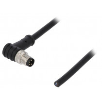 PM-M8A-04P-MM-SR7A01-00A(H); Connector: M8; male; PIN: 4; angled 90°; plug; 3A; IP65/IP67; 30V; 1m; DEGSON ELECTRONICS