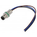 SS-M8A-03P-MM-SH7C10-00B(H); Connector: M8; male; PIN: 3; straight; for panel mounting; socket; DEGSON ELECTRONICS