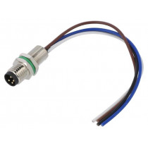 SS-M8A-04P-MM-SH7C10-00B(H); Connector: M8; male; PIN: 4; straight; for panel mounting; socket; DEGSON ELECTRONICS