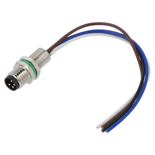 SS-M8A-04P-MM-SH7C10-00B(H); Connector: M8; male; PIN: 4; straight; for panel mounting; socket; DEGSON ELECTRONICS