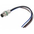 SD-M8B-05P-MM-SH7B10-00A(H); Connector: M8; male; PIN: 5; straight; for panel mounting; socket; DEGSON ELECTRONICS