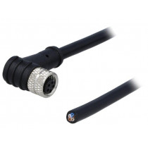 PM-M8B-05P-FF-SR7A01-00B(H); Connector: M8; female; PIN: 5; angled 90°; plug; 3A; IP65/IP67; 30V; DEGSON ELECTRONICS