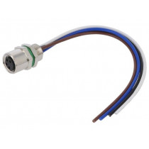 SD-M8A-04P-FF-SH7B10-00A(H); Connector: M8; female; PIN: 4; straight; for panel mounting; socket; DEGSON ELECTRONICS