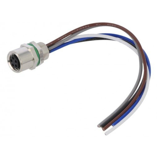 SM8-S50C-B5F-2A010; Connector: M8; female; PIN: 5; straight; for panel mounting; socket; DEGSON ELECTRONICS