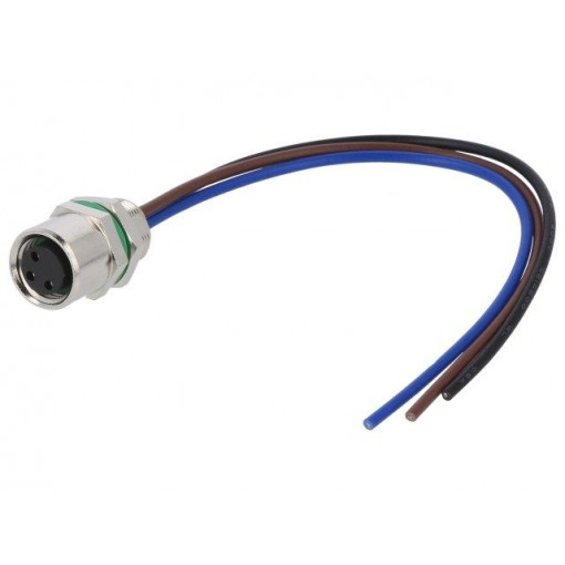 SS-M8A-03P-FF-SF7C10-00A(H); Connector: M8; female; PIN: 3; straight; for panel mounting; socket; DEGSON ELECTRONICS