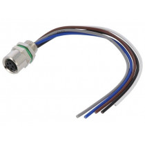 SS-M8B-05P-FF-SF7C10-00B(H); Connector: M8; female; PIN: 5; straight; for panel mounting; socket; DEGSON ELECTRONICS