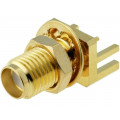 SMA-16; Socket; SMA; female; with mounting nut,card edge; SMT; NINIGI