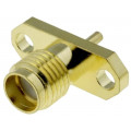 ; Socket; SMA; female; straight; soldering; gold-plated; 