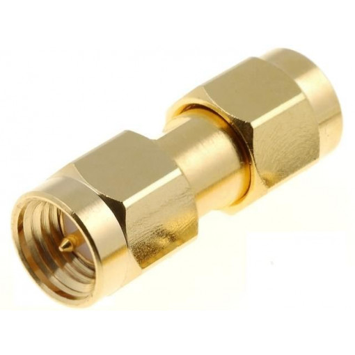 SMA2071A1-3GT50G-50; Coupler; SMA male,both sides; straight; 50Ω; teflon; gold-plated; AMPHENOL