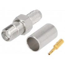321-327-001 (SMA-50/2-H155/N3.01); Plug; SMA; female; straight; 50Ω; H155; crimped; for cable; teflon; UNICON 321-327-001 (SMA-50/2-H155/N3.01); Plug; SMA; female; straight; 50Ω; H155; crimped; for cable; teflon; UNICON