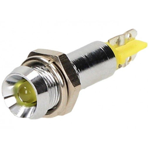 SMBD06104; Indicator: LED; recessed; 24÷28VAC; Cutout: Ø6.2mm; for soldering; SIGNAL-CONSTRUCT