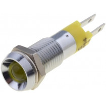 SMBD08112; Indicator: LED; recessed; 12÷14VDC; Cutout: Ø8.2mm; IP67; metal; SIGNAL-CONSTRUCT