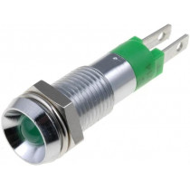 SMBD08212; Indicator: LED; recessed; 12÷14VDC; Cutout: Ø8.2mm; IP67; metal; SIGNAL-CONSTRUCT