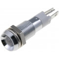 SMBE08214; Indicator: LED; recessed; 24÷28VDC; Cutout: Ø8.2mm; IP40; metal; SIGNAL-CONSTRUCT
