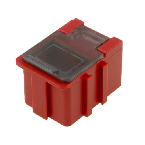 ; Bin; ESD; 16x12x15mm; Mat: Liastat (dispative); red; LICEFA ; Bin; ESD; 16x12x15mm; Mat: Liastat (dispative); red; LICEFA